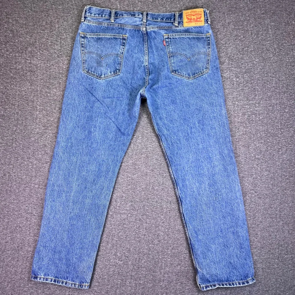 Levis 505 Jeans Mens 40x32 Blue Regular Fit‎ Straight Classic Casual Denim